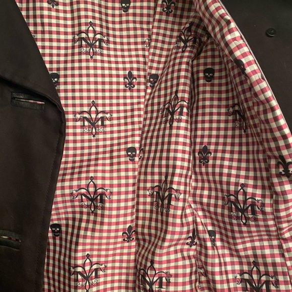 SOLD Mackage Trench Coat with Leather Trim - Picture 15 of 16